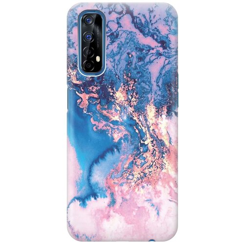 фото Cиликоновый чехол на realme 7 / рилми 7 с принтом "blue marble" gosso