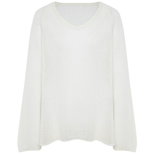 Пуловер COMMO, размер OneSize, белый свитер из мохера latrika черный