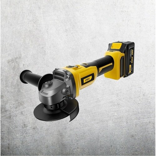 Угловая шлифмашина болгарка аккумуляторная Deli DL-JM20-E1D4 2АКБЗУ20Вх4Ач ф100мм 350060008500обмин кейс 990000₽