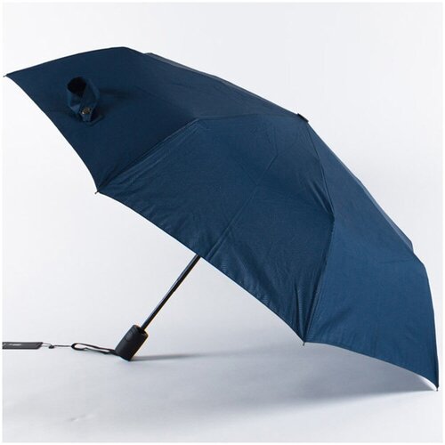 Мини-зонт Jonas Hanway, синий, черный мужской зонт полный автомат jonas hanway rt 33810