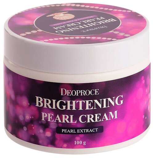 Deoproce Brightening Pearl Cream Питательный крем для лица с экстрактом жемчуга, 100 мл