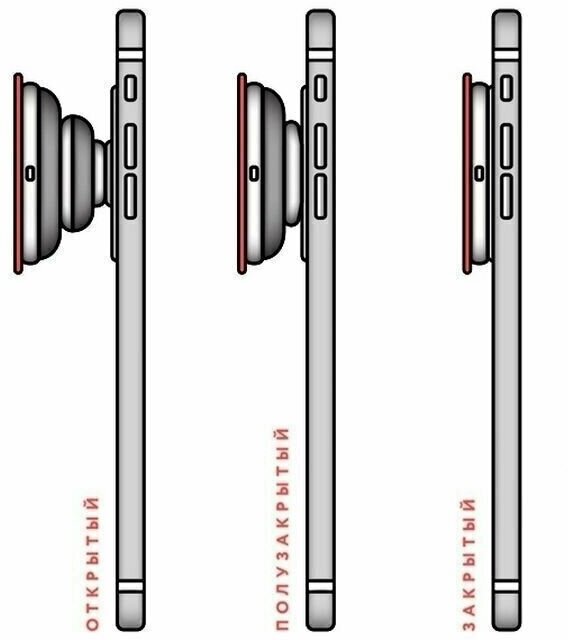 Попсокет EXCASE "Апельсин", белый — фото 1