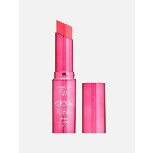 GOLDEN ROSE Тинт- бальзам для губ Glow Kiss Tinted Lip Balm, Berry Pink, №03 уход за губами golden rose тинт бальзам для губ glow kiss tinted lip balm