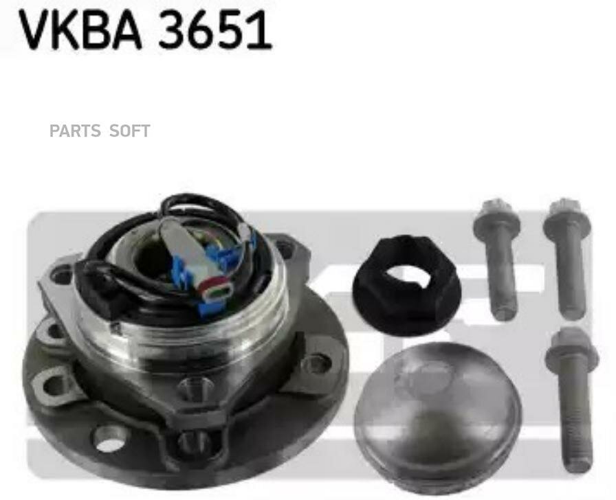 SKF VKBA3651 VKBA3651_к-кт подшипника ступ. пер. ! \ Opel Astra/Zafira all 05 5 болтов