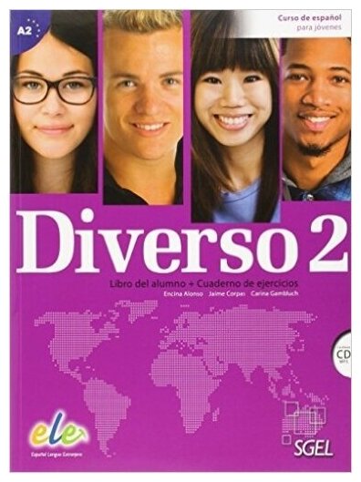 Diverso 2. Level A2. Student Books with Exercises Book. Curso de Espanol Para Jovenes