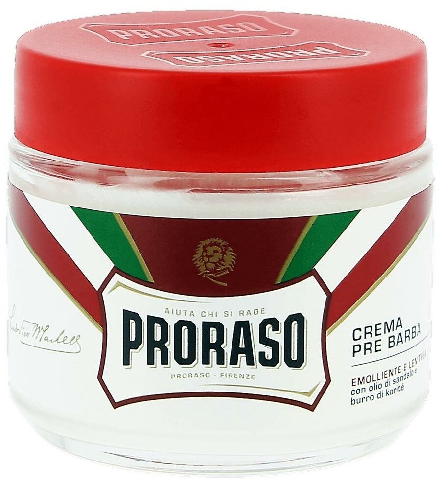 Крем до бритья Сандал Proraso, 150 г, 100 мл