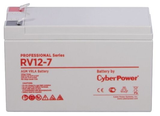 Аккумуляторная батарея CyberPower Professional RV 12-7 12В 7.6 А·ч