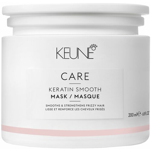 Keune Keratin Smoothing Маска Кератиновый комплекс для волос, 200 г, 200 мл, банка keune keratin smoothing сыворотка для волос кератиновый комплекс 25 мл бутылка