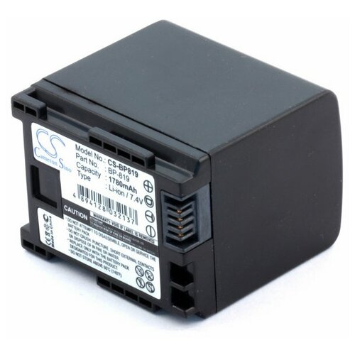 фото Усиленный аккумулятор для canon bp-809, bp-819 (1780mah) cameron sino
