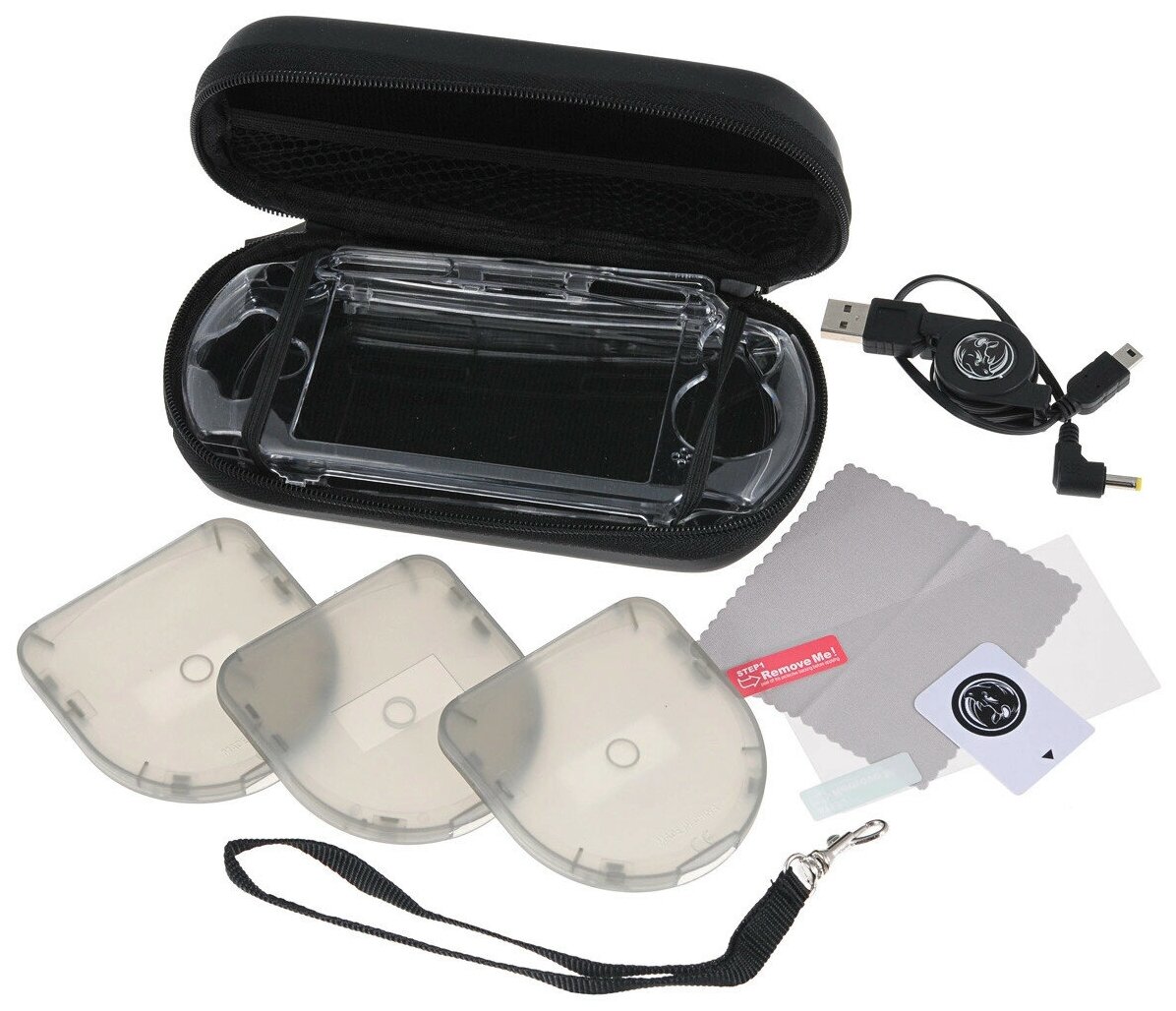 Black Horns Kit 9 in 1 набор аксессуаров для Sony PSP E1000