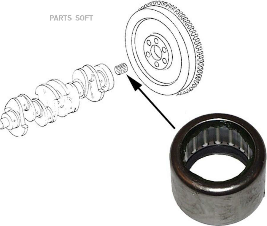 Подшипник игольчатый коленвала AUDI, SEAT, SKODA, VW JP Group 1110450300