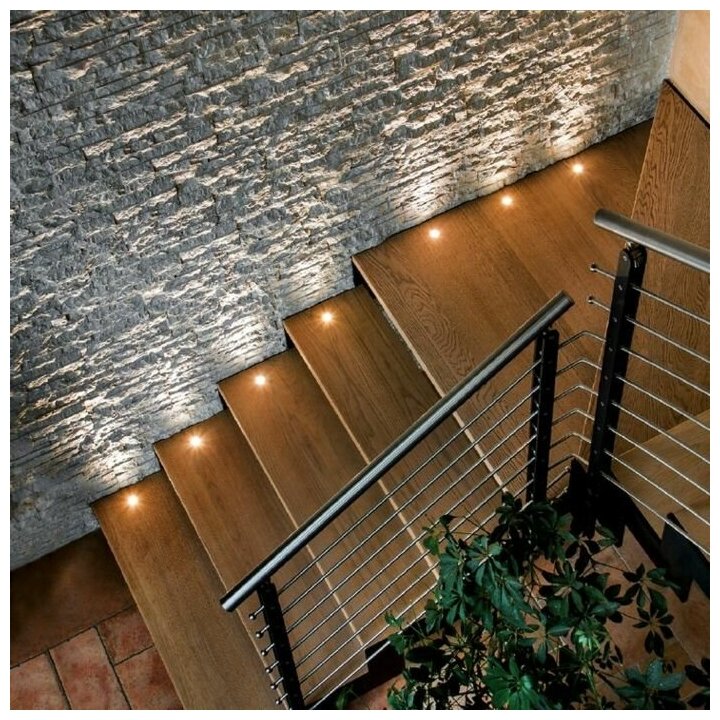 Уличные встраиваемые LED светильники для лестниц