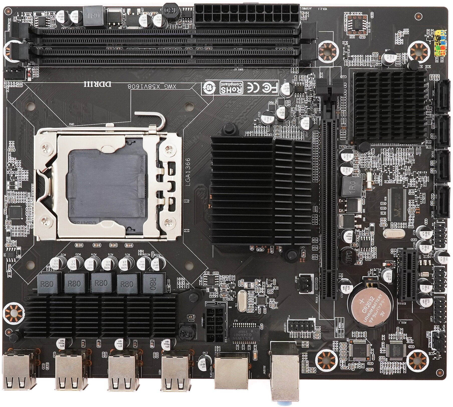 Материнская плата Azerty MB-X58-B LGA1366 Flex-ATX OEM