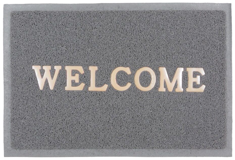 Коврик придверный SunStep Welcome 40х60 см грязезащитный для прихожей противоскользящий