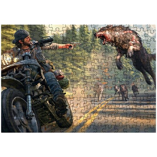 Пазл Картонный 38x26 см, размер А3, 300 деталей, модель days gone - 6 пазл картонный 38x26 см размер а3 300 деталей модель days gone 19