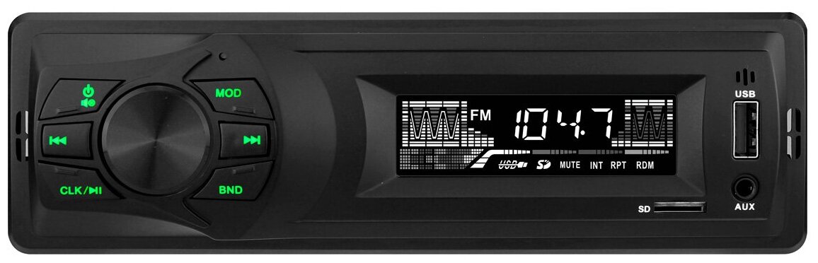 Автомагнитола USB/microSD/MP3/1RCA Swat MEX-1032UBG