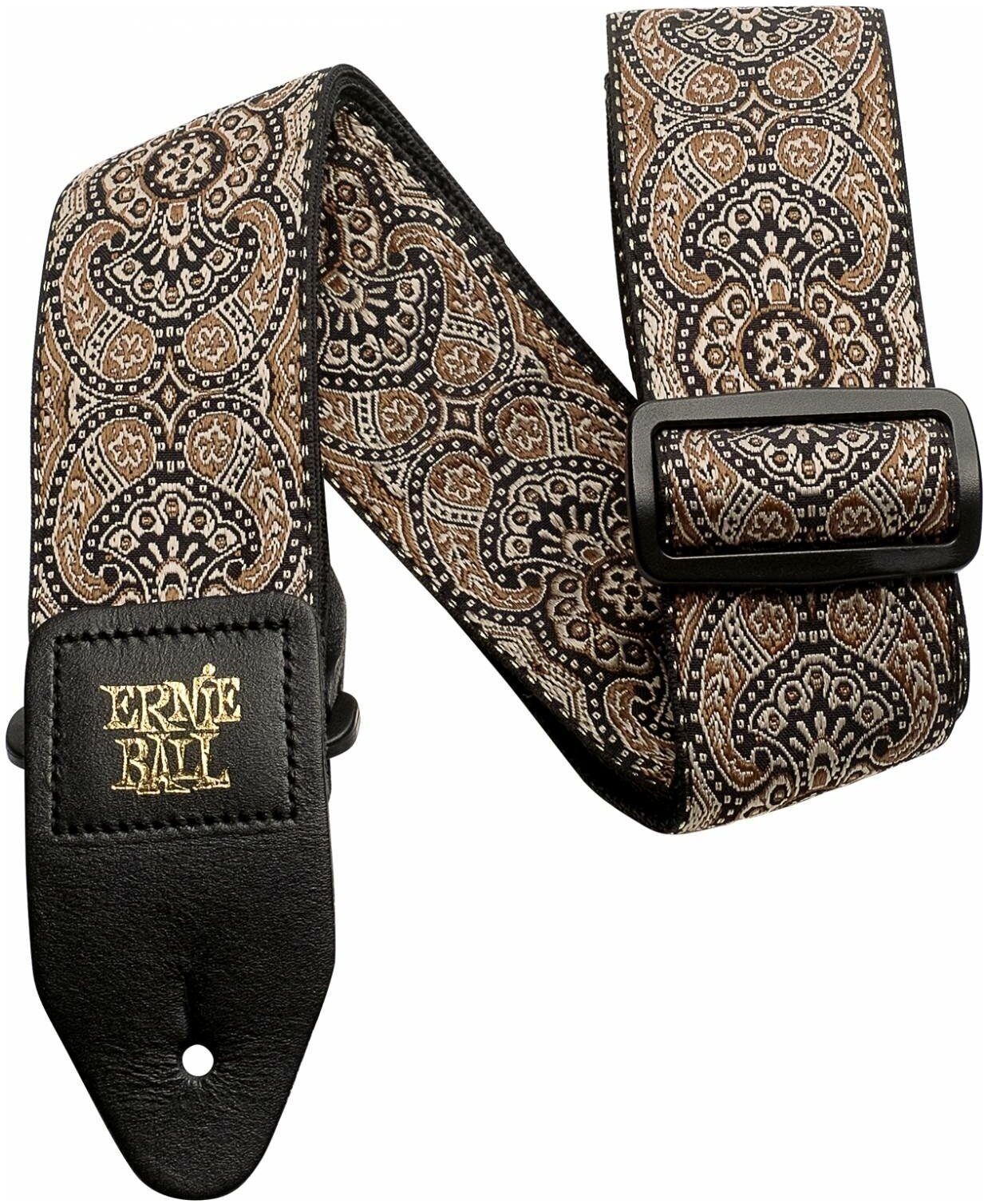 ERNIE BALL 4163 Jacquard Gold & Black Paisley - Ремень для гитары