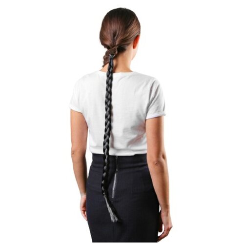 фото Коса на резинке «жгучая брюнетка», длина 66 см сима-ленд