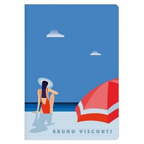 Купить Bruno Visconti Тетрадь Отпуск 7-40-001/42, клетка, 40 л., синий, Тетради