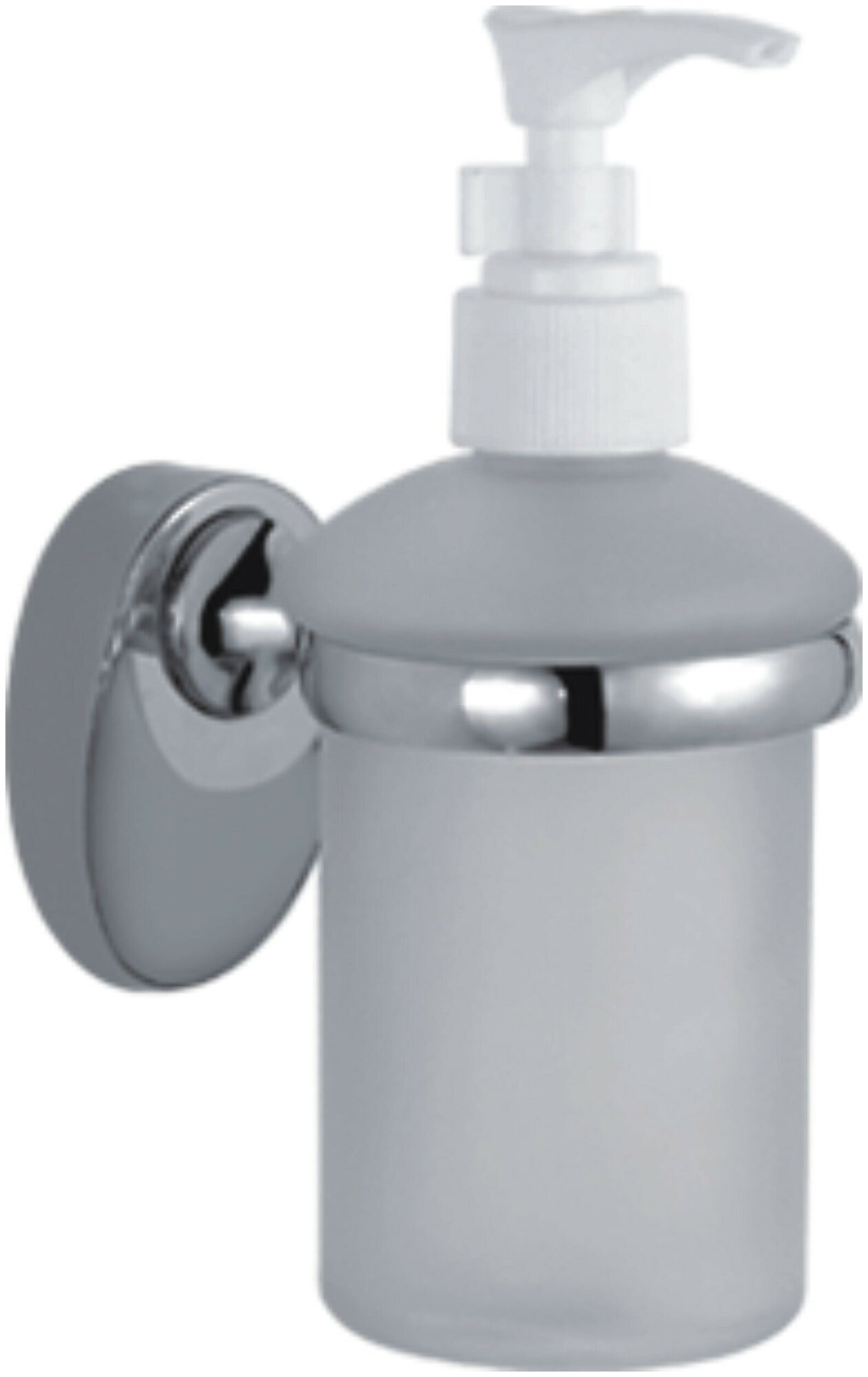 HAIBA Дозатор для жидкого мыла / диспенсер (для ванной) 250 мл настенный металлический хром
