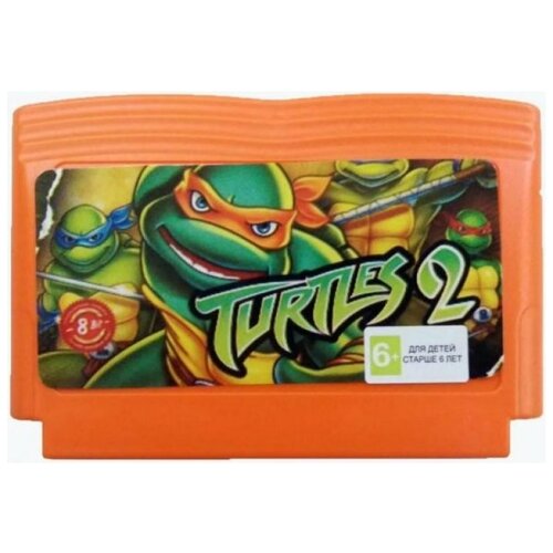TMNT Teenage Mutant Ninja Turtles 2 (Черепашки Ниндзя 2) (8 bit) английский язык turtles 3 8 bit третья часть популярной серии игр про черепашек ниндзя на приставках 8 bit