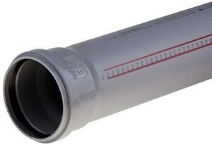 Труба для внутренней канализации Ostendorf HTEM - D32x1.8 мм, длина 2000 мм (цвет серый)
