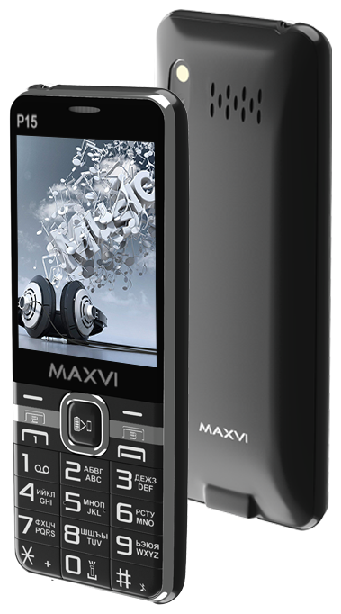 Мобильный телефон Maxvi P15 черный