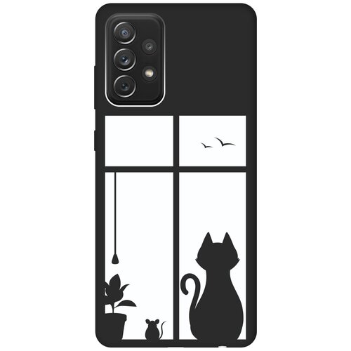 RE: PA Чехол - накладка Soft Sense для Samsung Galaxy A72 с 3D принтом Cat and Mouse черный re pa чехол накладка soft sense для samsung galaxy a32 с 3d принтом cat and mouse черный
