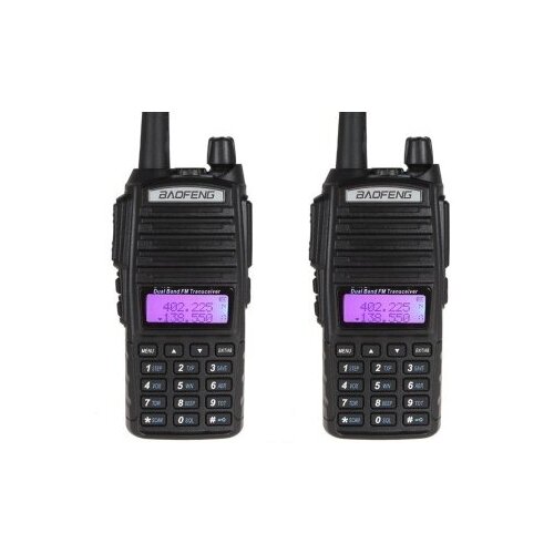 Рация Baofeng UV-82 2 режима мощности 2 шт черный 519000₽