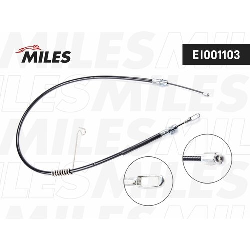 MILES EI001103 Трос стояночного тормоза правый TRANSIT 06- EI001103 1770₽