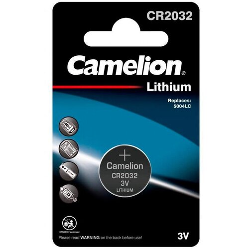 Элемент питания CAMELION CR2032 BL-1 батарейка литиевая camelion lithium таблетка 3v упаковка cr2032 bp1