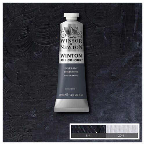 Краска масляная Winsor&Newton "Winton", 37мл, серый Пэйнес