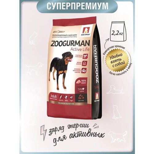 витамины для собак pets energy здоровые суставы для средних и крупных пород 90таб Полнорационный сухой корм для собак Зоогурман, для собак средних и крупных пород Active Life, Индейка/Turkey 2,2кг