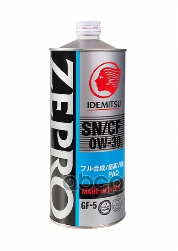 IDEMITSU Масло Моторное Синтетическое 1Л - 0W-30 Zepro Touring Pro Api Sn/Cf Synthetic