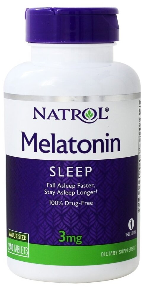 Natrol Melatonin таб., 3 мг, 110 г, 240 шт.