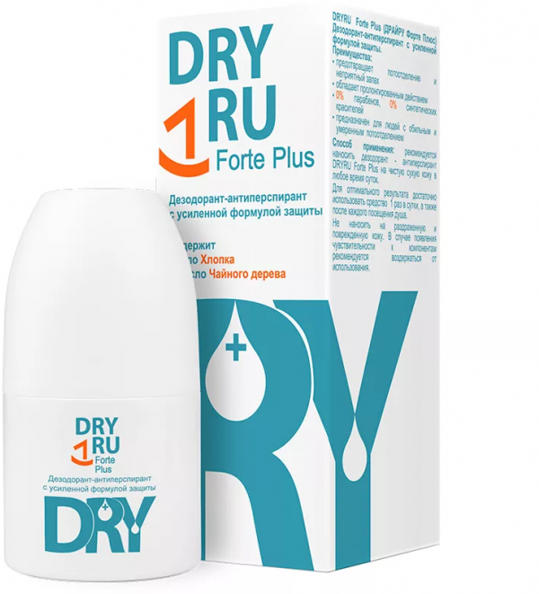 Дезодорант-антиперспирант Dry Ru Forte Plus 50мл - фото №8