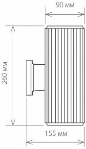 Уличный настенный светильник Elektrostandard Strict 1403 TECHNO черный IP54 - фотография № 11