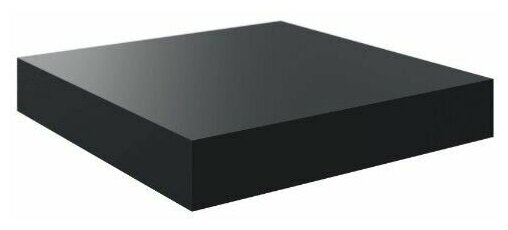 Прямая мебельная полка "Leviate" 235x230x38 мм цвет Black станет отличным решением для расстановки аудиотехники, ТВ-приставок или декоративных элемент