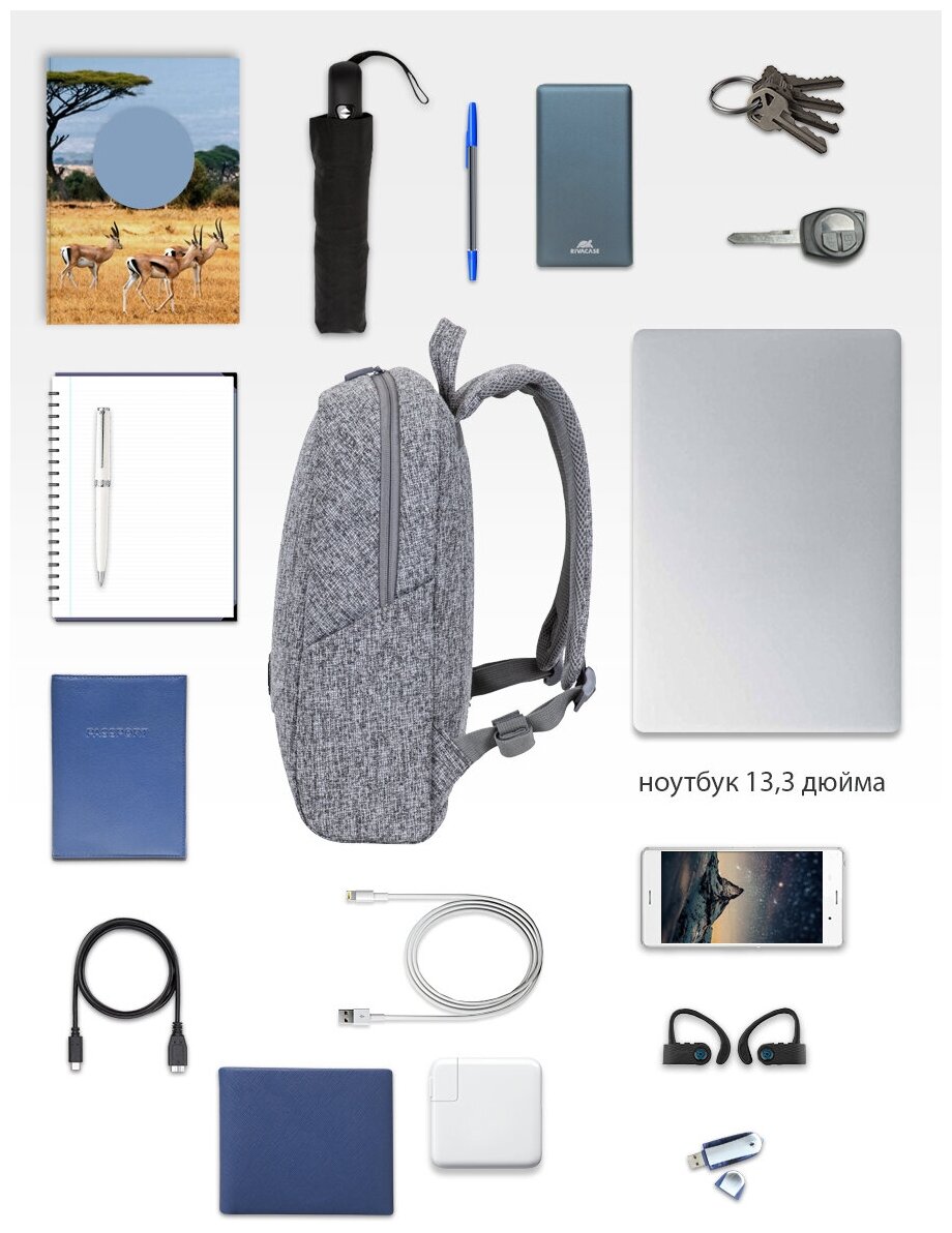 Рюкзак для ноутбука RIVACASE - фото №4