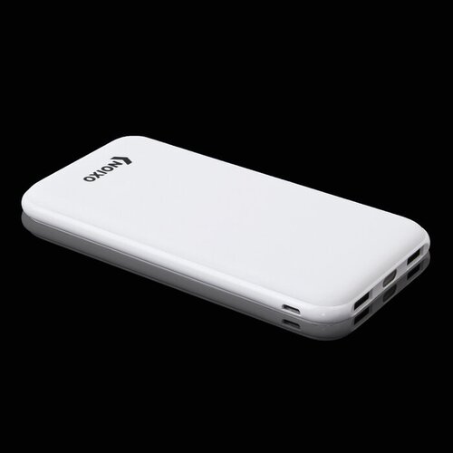 Внешний аккумулятор OXION 2 USB 10000 мАч Li-pol 21 A фонарик белый 799500₽