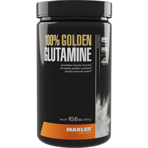 фото Аминокислота л - глютамин 100% golden glutamine - 300 гр maxler