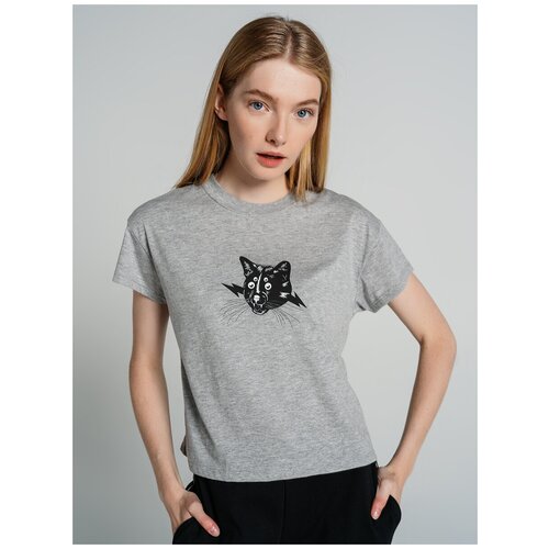 фото Футболка твое, размер s, светло-серый меланж