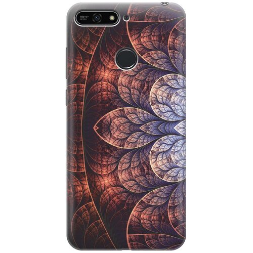 фото Re:paчехол - накладка artcolor для huawei y6 prime (2018) / honor 7c / honor 7a pro с принтом "умиротворенность"