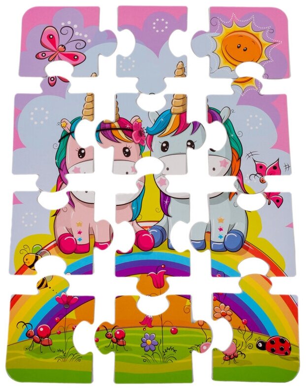 Baby Puzzle. Радужные единороги (3848) Дрофа Медиа - фото №5