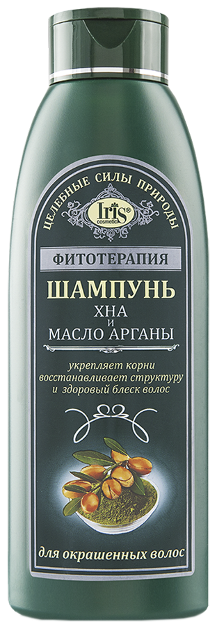 IRIS cosmetic шампунь Фитотерапия Хна и масло арганы для окрашенных волос, 500 мл