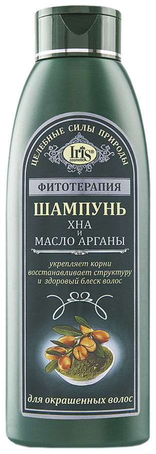 фото IRIS cosmetic шампунь Фитотерапия Хна и масло арганы для окрашенных волос