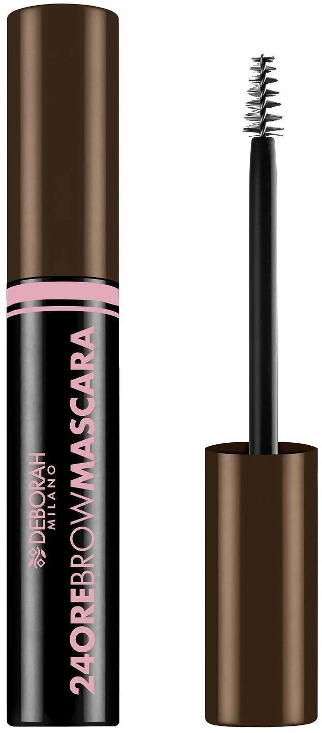 Тушь DEBORAH Milano для бровей 24ORE BROW MASCARA тон 02 брюнет 9 мл