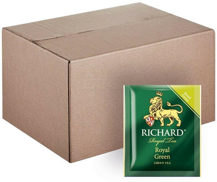 Чай зеленый Richard Royal Green 2г х 200 пакетиков с ярл. в конверте - фотография № 5