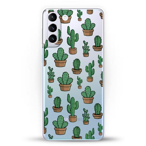 фото Силиконовый чехол кактусы на samsung galaxy s21+ andy & paul
