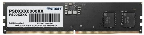 Модуль памяти 8GB PATRIOT PSD58G560041, DIMM, DDR5-5600